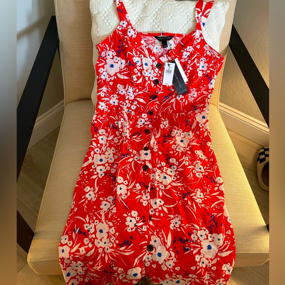 Banana Republic Floral Button Down Dress
